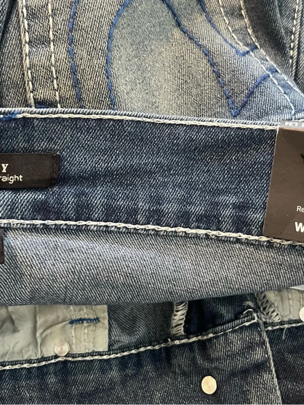 New! True Religion Ricky Relaxed Straight Men’s Jeans Size 31x34